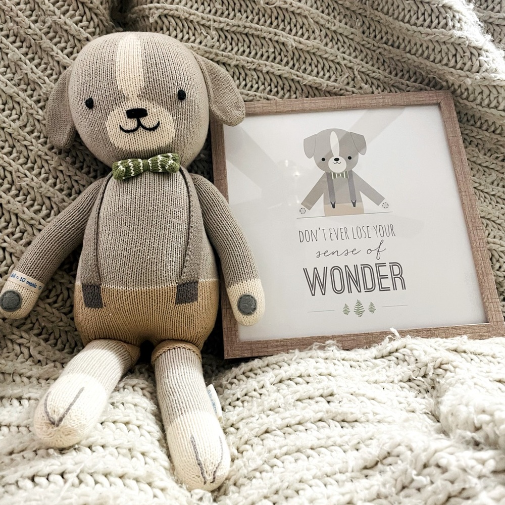 Cuddle + Kind 20” Noah doll with matching inspirational print